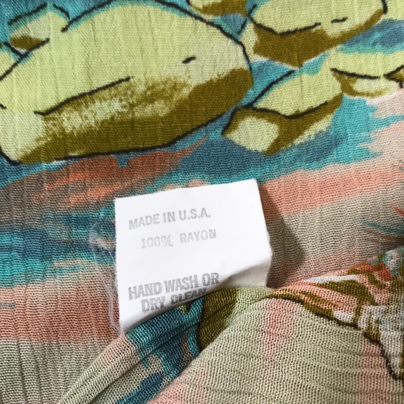 A.C. Sport southwestern floral cactus blouse - Picture 6 of 6